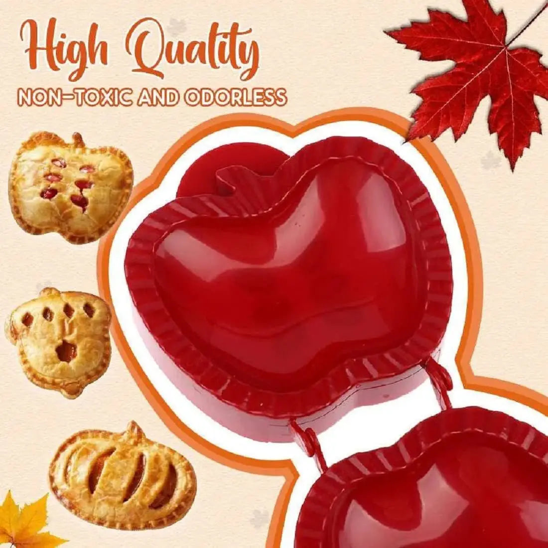Fall Hand Pie Molds Set Mini Pie Mould Dough Press Mold Tools Christmas Halloween Baking Pie Molds Pumpkins Apples Hazelnuts